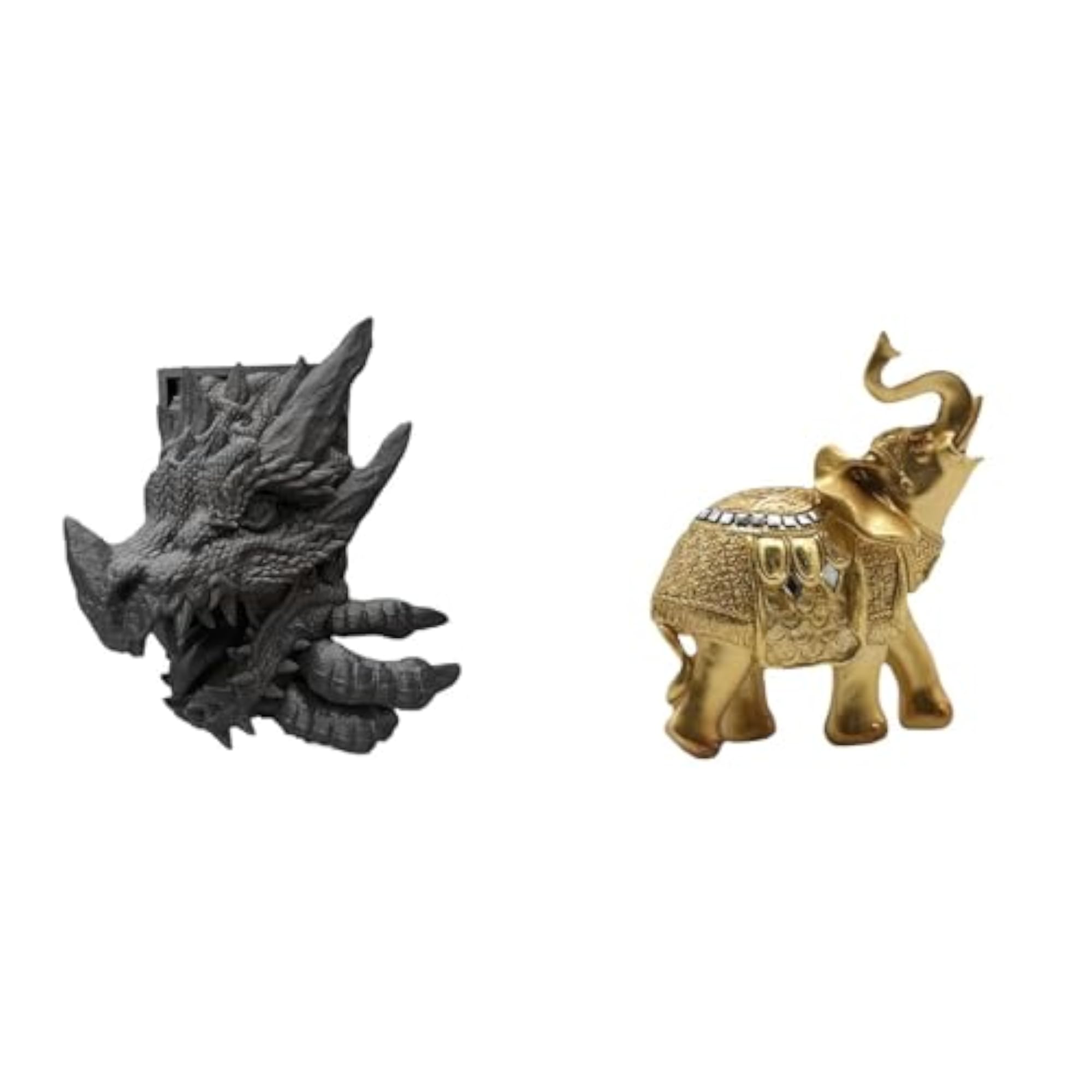 Majestic Elephant Bookend Sculpture Decorative Holder
