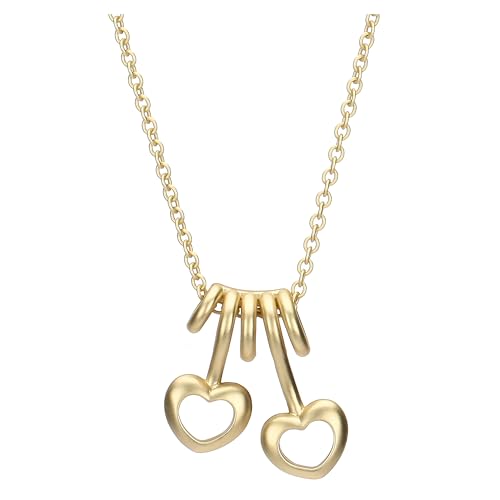 Collar de dos corazones THUN un regalo romántico de metal ajustable 2