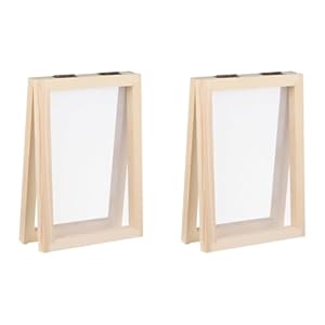 CHIZISX Set mit 2 Papierschöpfrahmen Holzformen