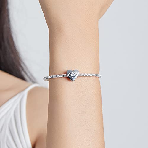 Abalorio de plata 925 ojo de demonio corazón antirrayaduras 2