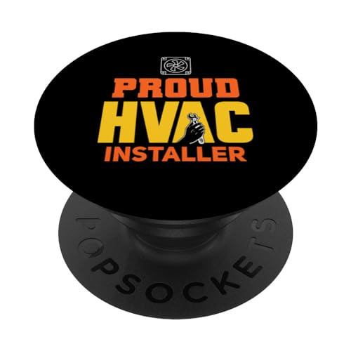 Proud Hvac Installer Profession Tech Technician Hvac PopSockets Standard PopGrip