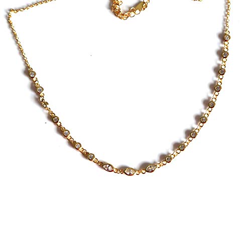 Collier lionceau argent 925 anti-ternissement, petite larme pour femme