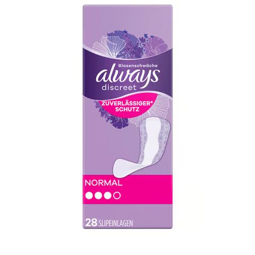 Discreet Incontinence Panty Pads for Women, Normal Pack of 28, Absorb Odours and Moisture, Prevent Leaks