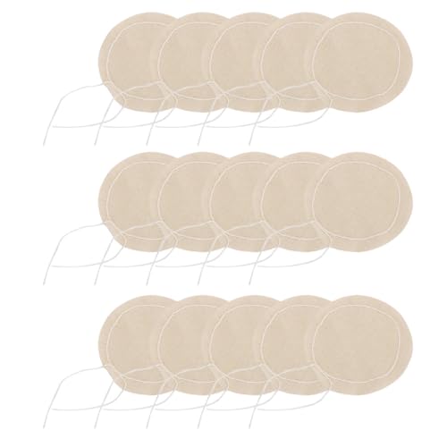 ASAKKURA 20 Filtros de Repuesto para Café de Algodón Beige Tamaño Uniforme de Malla y Buen Control de Flujo de Vapor para Amantes del Café