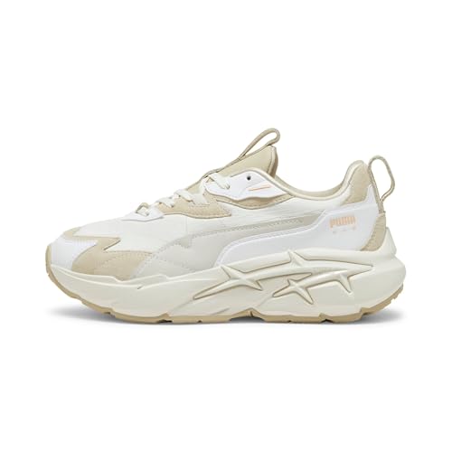 PUMA(プーマ) Women's Sneakers, Spring and Summer 24 Colors Warm White/Sugard Almond (01), 22.5 cm