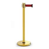 Rungenpfosten Edelstahl Crowd Control, Riemen Rungen Warteschlange Barrieren Sicherheitspfosten Pfosten Crowd Control Stütze 2er-Pack Rungenpfosten/Seil Barriere Säule (Farbe: Go