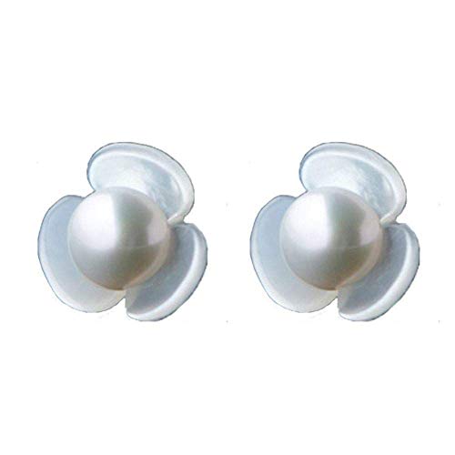Boucles d'oreilles Soleil en Argent Sterling 925 et perle, le cadeau parfait pour femme
