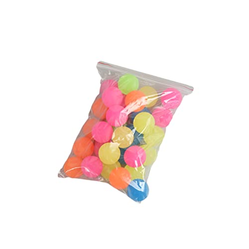 Toddmomy 20Pcs Fluorescent Rubber Balls for Jumping Ball Random Colors for Playtime Parties and Outdoor Fun Random Color