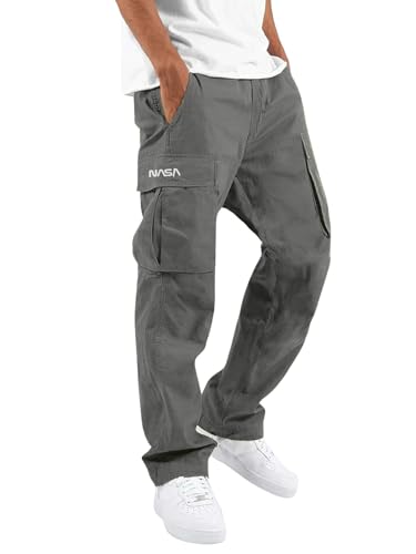 Image of DEEMOON Men's Cargo Pants Outdoor Hiking Multi-Pocket Utility Long Trousers | Men's Cargo