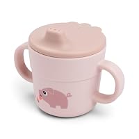 Done By Deer Foodie Happy Dots Tazza 2 In 1 Per Bambini - Con Manici E Coperchio, 100% PP, Blu - 2