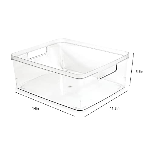 Organiseur en plastique transparent Isaac Jacobs pour optimiser les petits espaces