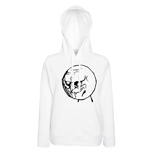 Sweat à Capuche Rage Face No Internet Troll : Hoodie Unisexe en Coton Noir