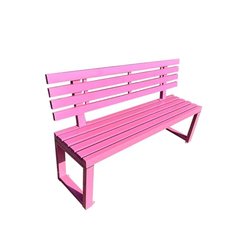 Banco de parque al aire libre 120 x 40 x 85 cm con respaldo para balcón 2