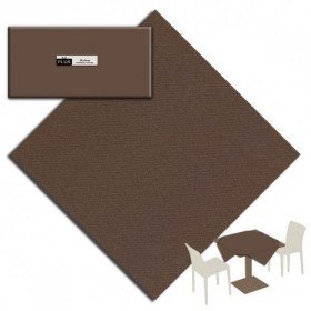 PZ 50 TOVAGLIE in Carta Marrone Scuro/Dark Brown CM 100 X 100 CM 100 X 100 Tessuto in CELLULOSA Simili alla Stoffa TOVAGLIA Carta A Secco TABLECLOTHS NAPPES MANTELES