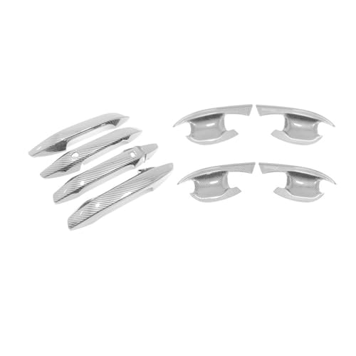 CQRBNE Per KIA Per Sportage LHD 2023 2024 2025 Per Maniglia Della Portiera Dell'auto, Adesivo Per Lo Stile Auto Maniglia Esterna Della Porta(Carbon handle-bowl)