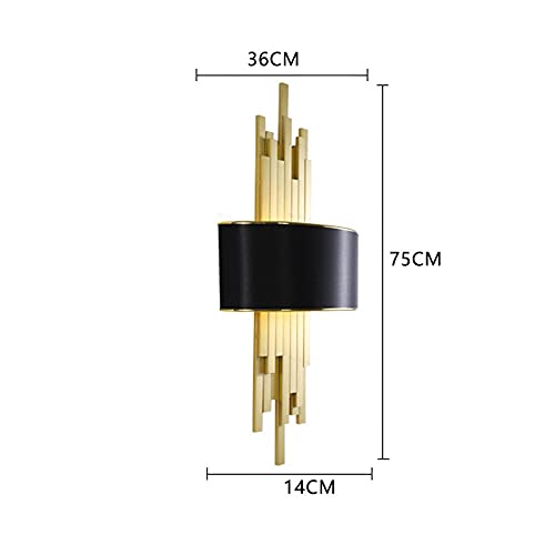 Applique murale design or noir E14 avec ampoule incluse pour luminaire chic - 4