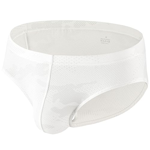 Summer Code Mens Bikini Briefs Bulge Pouch Underwear Breathable Stretch Micro Mesh Briefs Undies Low Rise Underpants