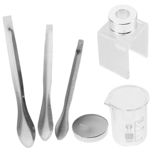 Didiseaon 1 Juego De Herramientas Para Reparar Pintalabios Tubos De Vidrio Para Medir Brillo Labial Vasos Graduados Mini Vasos Para Hacer Tu Propio Perfume Aplicador De Pintalabios