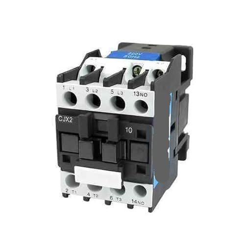 Contacteur CA CJX2-1201 380V 12A 3 pôles avec contact normalement fermé NC pour rail DIN
