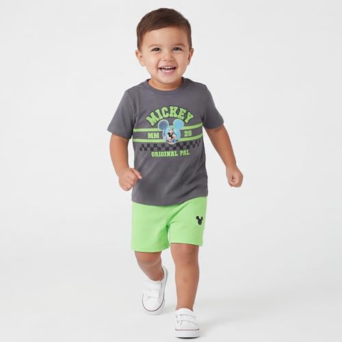 Image of Disney Mickey Mouse Lenticular Outfit for Boys, Toddler and Little Kids Clothes, T-Shirt and Shorts Set