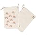 Juvale Rainbow Canvas Bags - 4 x 6 In, Pack of 12 - Mini Canvas Drawstring Bags for Kids & Party Favors - Rainbow Design
