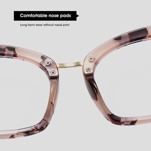 Lunettes transparentes unisexes surdimensionnées léopard rouge