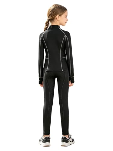 Ensemble gymnastique enfant performance respirant avec pull zippé