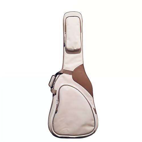 Image of The Melod Musical Instruments Heavy Duty Padded Musical Lover 40,41,42, Inchi Acoustic Premium Guitar Bag,Case,Cover (Cream and Brown)