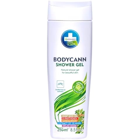 Annabis BODYCANN All-Natural Vegan Shower Gel with Organic Hemp - Gentle Body Wash for Sensitive, Dry, Eczematous, and Psoriasis Skin Cover