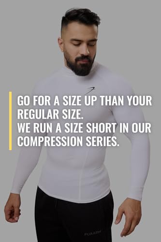 Image of Men Full Sleeves Slim Fit Compression High Neck Sports and Gym Tshirt