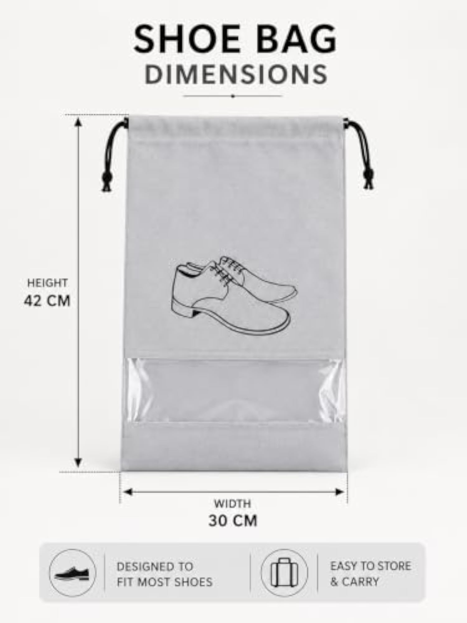 Shoe Bags for Storage, 10 Pcs Organizer Bags