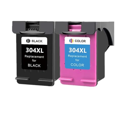 MALIMINPT Cartucho de Tinta de Repuesto 304xl remanufacturado for impresoras DeskJet 2620 All-in 3700, 3720, 3752, 5000, 5010 y 5030.(1bk 1color)