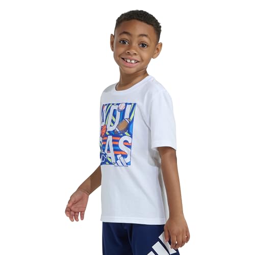 Image of adidas Boys Short Sleeve T-Shirt Sports Logo Tee