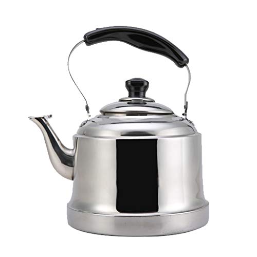 HMLIFE Pfeifen 304 Edelstahl Gaskessel Verdicken Hohe Kapazität Haushalt Gas Induktionsherd Restaurant Wasserkocher (größe : 5L) Cover