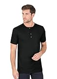 Trigema Herren T-Shirt mit Knopfleiste Deluxe Baumwolle