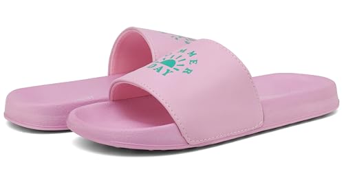 Image of INMINPIN Kids Boys Girls Slides Sandals Beach Pool Shower Shoes | lightweight, easy to clean paired with shorts,T-shirts,jeans,a short skirt for swimming pool,beach,bathroom