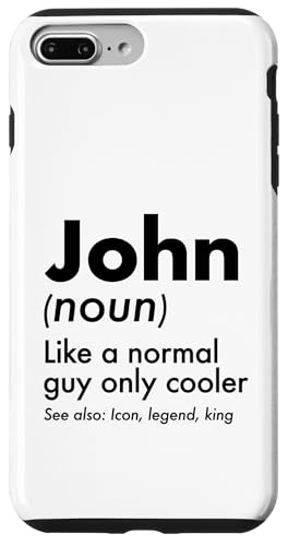John Like A Normal Guy Only Cooler Legend King �t�@�[�X�g�l�[�� �X�}�z�P�[�X iPhone 7 Plus/8 Plus �p