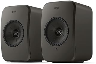 KEF LSX II LT Bezprzewodowe głośniki półkowe, grafitowy szary | Muzyka | Telewizja i kino domowe | Gry | HDMI ARC | USB-C | Bluetooth | AirPlay 2 | Chromecast | Spotify