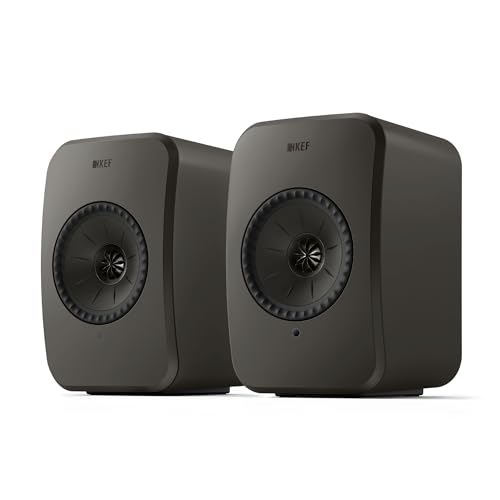 KEF LSX II LT Diffusori attivi wireless, Graphite Grey | Musica | TV e Home Cinema | Gaming | HDMI ARC | USB-C | Bluetooth | AirPlay 2 | Compatibile con Chromecast | Spotify