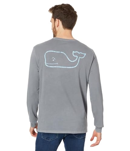 Image of vineyard vines Men's Long Sleeve Vintage Whale Pocket T-Shirt