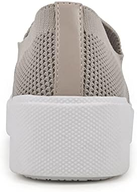 WHITE MOUNTAIN Shoes Women's Dynasty Slip-on Sneaker, Taupe/Fabric, 11 M | Image 4
