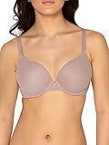 Smart & Sexy Womens Everyday Invisitble Full Coverage Bra, Underwire for Perfect Underoutfit T-Shirt Bra, Bark, 36 36DD US