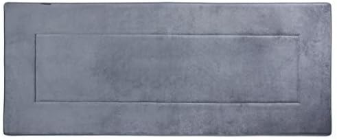 Ultra-Soft Extra-Thick Non-Slip Memory Foam Long Bath Runner Mat (2 ft x 5 ft, Grey)
