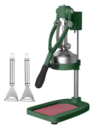 Exprimidor manual profesional, exprimidor profesional con embudo extraíble, exprimidor manual de acero inoxidable(Green)