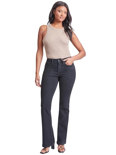 Royalty For Me Womens Women's Sustainable High Rise Flap Pocket Bootcut Jeans4