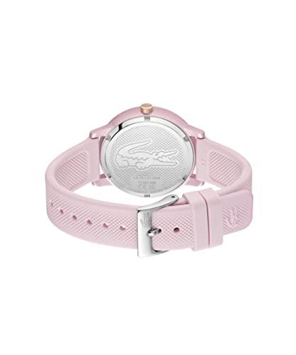 Lacoste Orologio Analogico al Quarzo da Donna con Cinturino in Silicone, Blush - 2001289