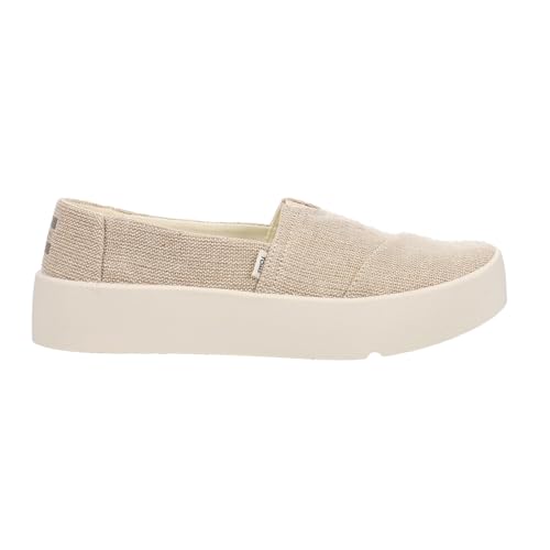 TOMS Women's Verona Slip-On Sneaker, Natural Heritage Canvas, US 7