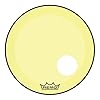 Remo Powerstroke P3 Colortone Yellow Bass Drumhead, 18", 5" Offset Hole #2