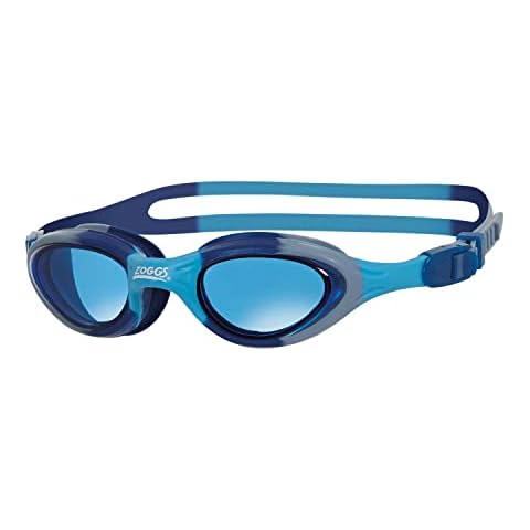 Zoggs Super Seal Kids Swimming Goggles, UV Protection Swim Goggles, Quick Adjust Split Yoke Comfort Strap, Fog Free Clear Swim Goggle Lenses, Zoggs Goggles kids 6-14 years, Blue/Grey/Camo Cover