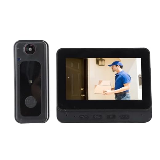 Sistema de Intercomunicação de Campainha de Vídeo WiFi Sem Fio, Câmera de Campainha de Vídeo HD 1080P Com Monitor, áudio Bidirecional e Visão Noturna, Interfone de Vídeo para Casa